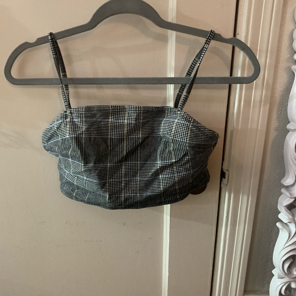 Plaid crop top